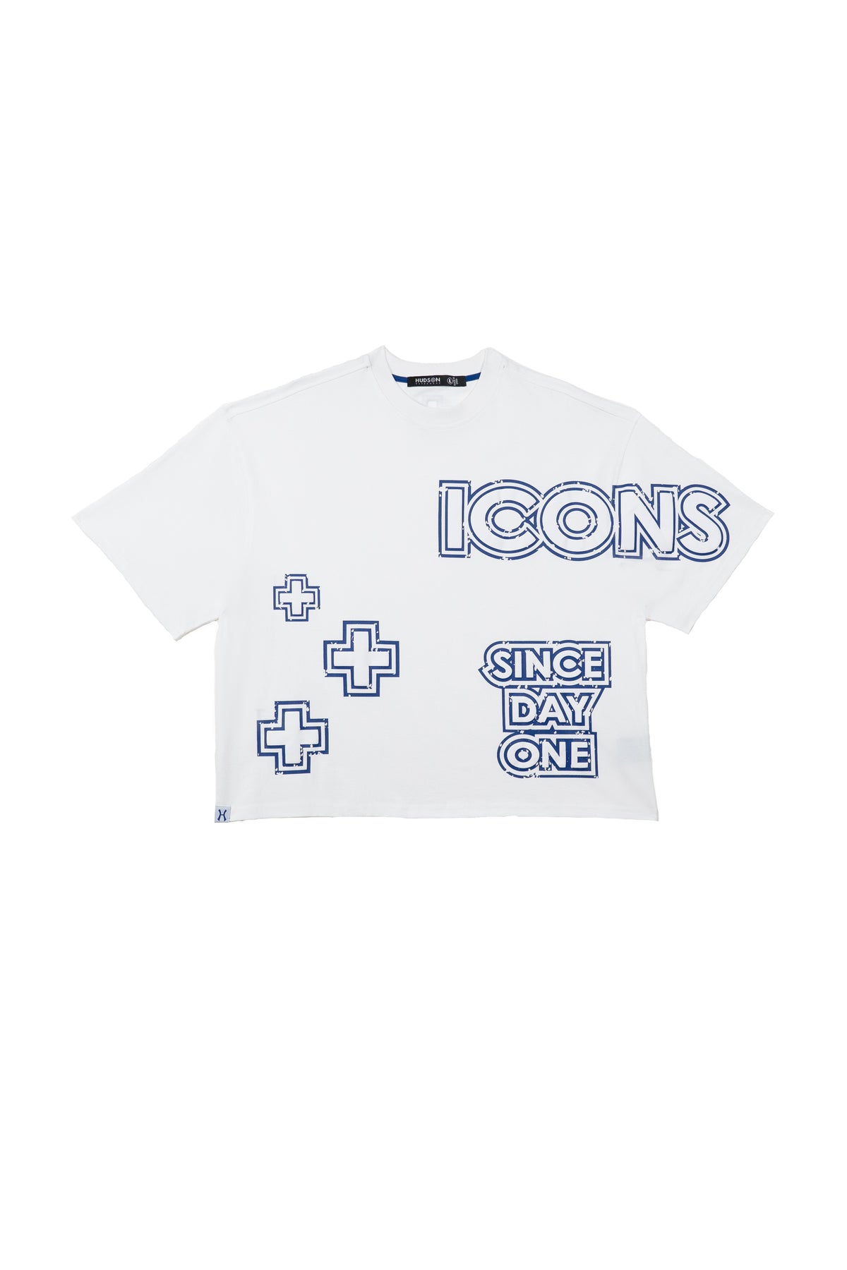 Icon Day 1 Tee White-Blue
